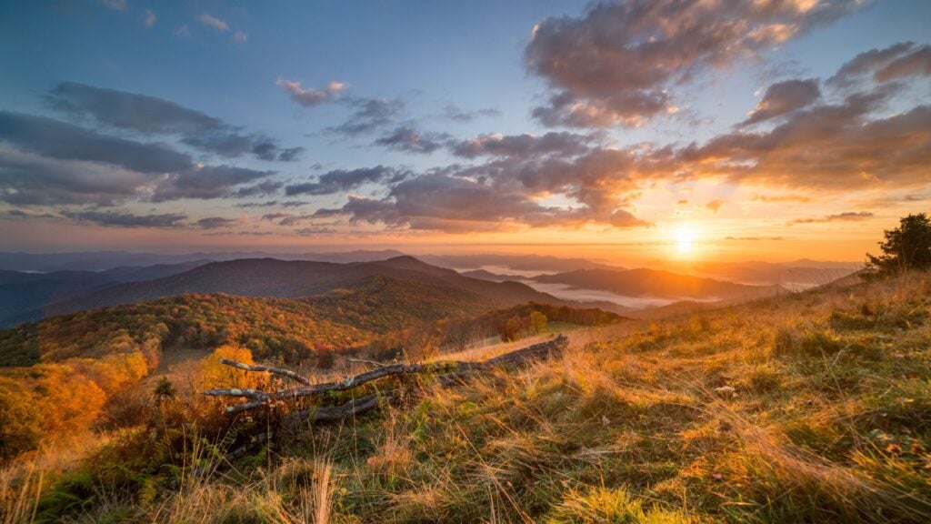 Golden Hour in the Great Smoky Mountains (Photo: Visit NC)
