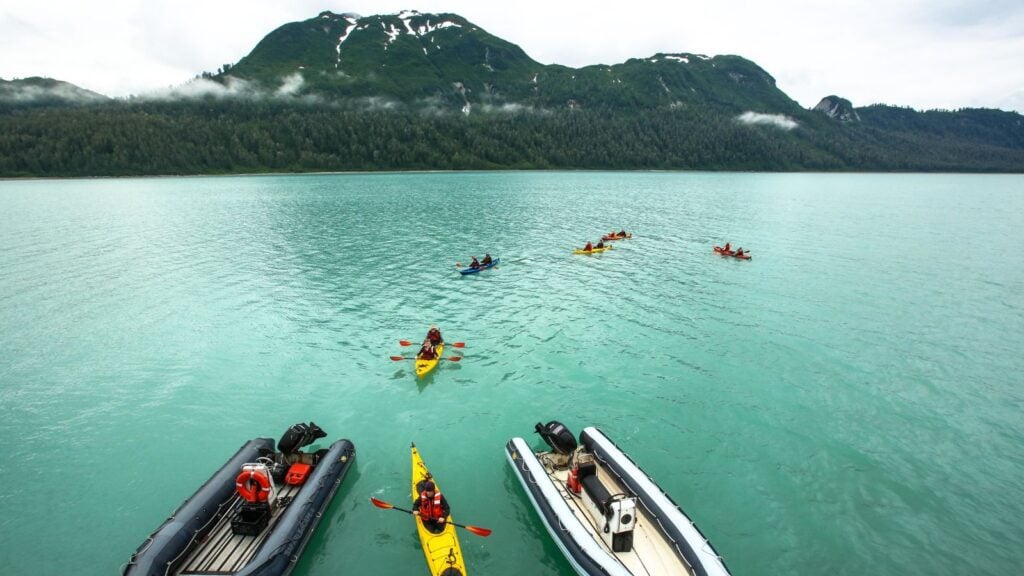 Kayaking on an Uncruise in Alaska (Photo: UnCruise)