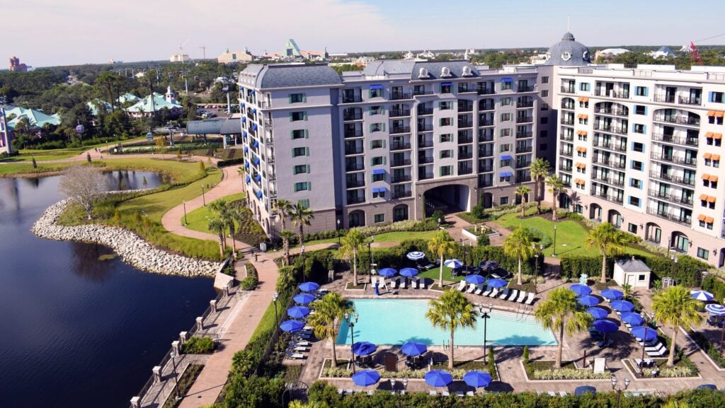 View out over Disney's Riviera Resort, a DVC property in Orlando