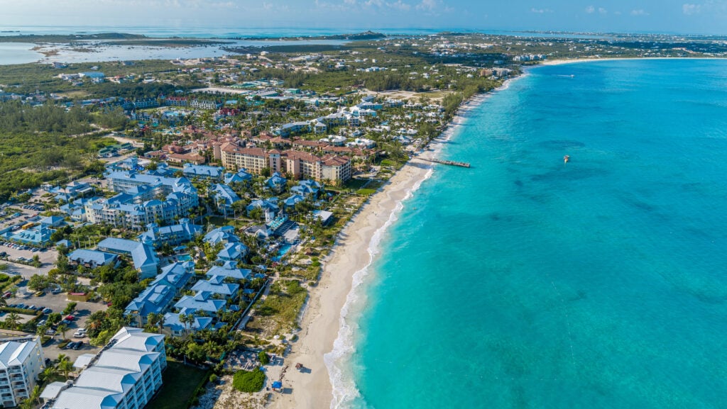 aerial view of Beaches Turks & Caicos with beach and Caribbean