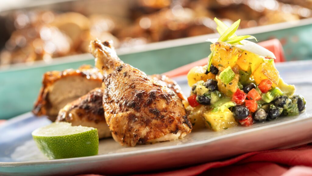 The Disney Lookout Cay Spiced Rotisserie Chicken is one of the most cravable options offered on the island (Photo: Disney Cruise Line)