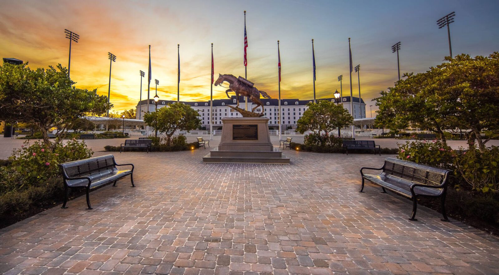 Horse statue at The Equestrian Hotel in Ocala, Florida (Photo: The Equestrian)