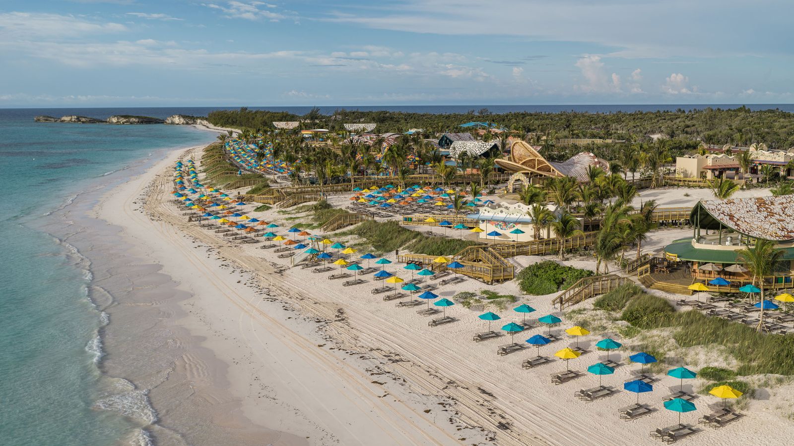 Aerial view of Disney Lookout Cay at Lighouse Point (Photo: Disney Cruise Line)