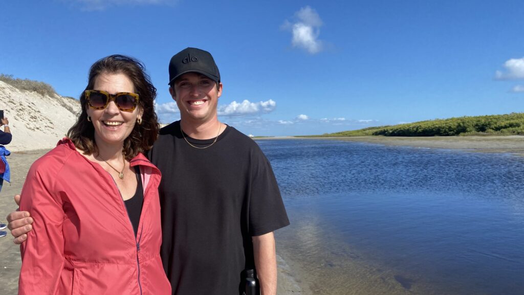 Alec and Allison Tibaldi on the Lindblad Among the Great Whales expedition cruise