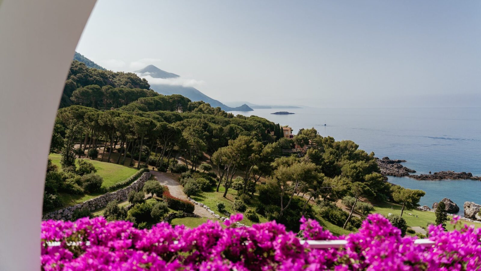 View of mountains and sea at Santavenere hotel in Italy