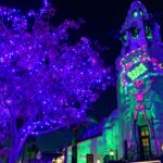 Carthay Circle aglow at Oogie Boogie Bash at Disneyland Resort