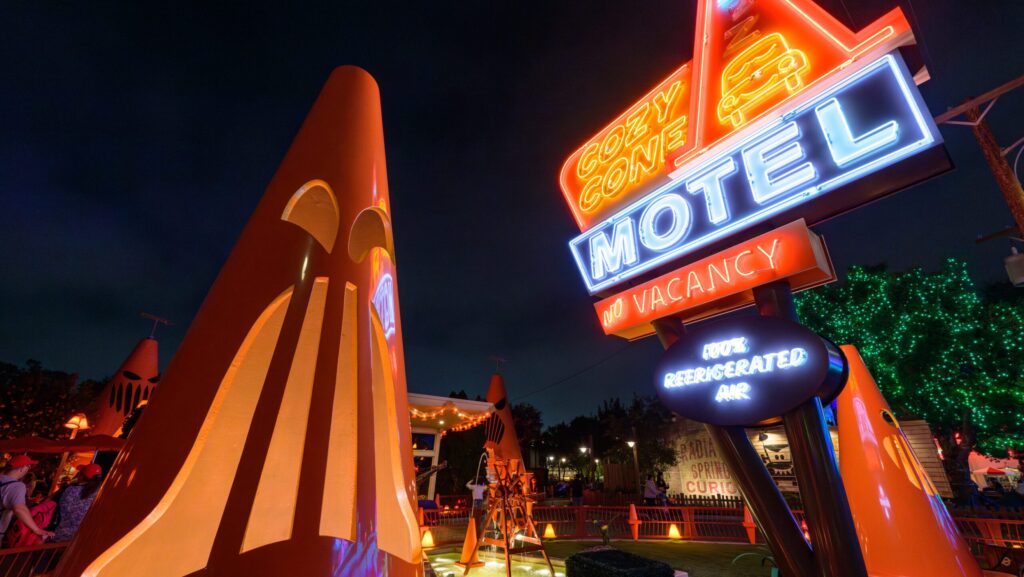 Cars Land during Oogie Boogie Bash