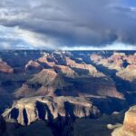 View of Grand Canyon South Rim in the late afternoon