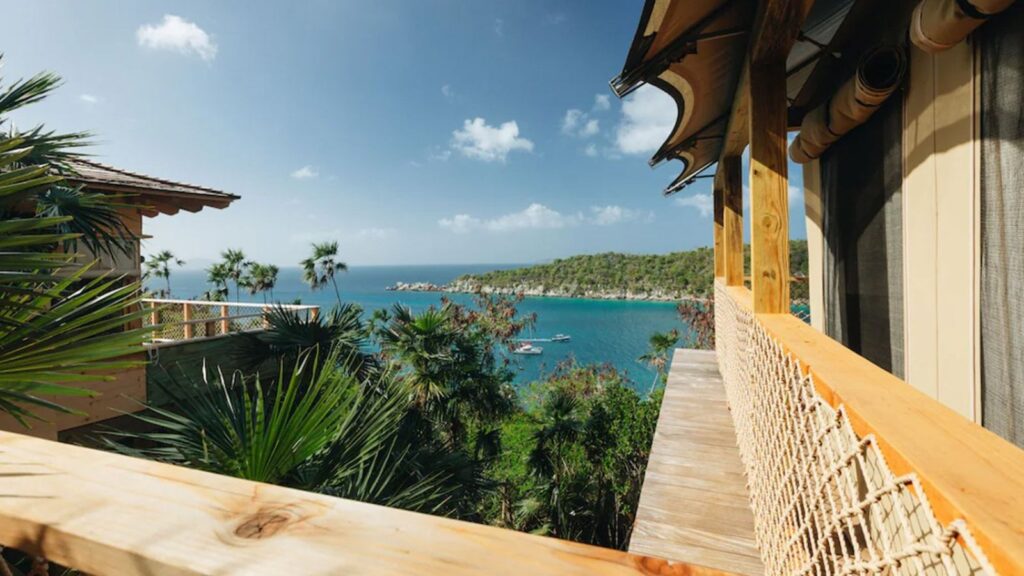 Treehouses and Glamping Villas at Lovango Resort and Beach Club