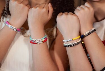 People wearing Taylor Swift friendship bracelets