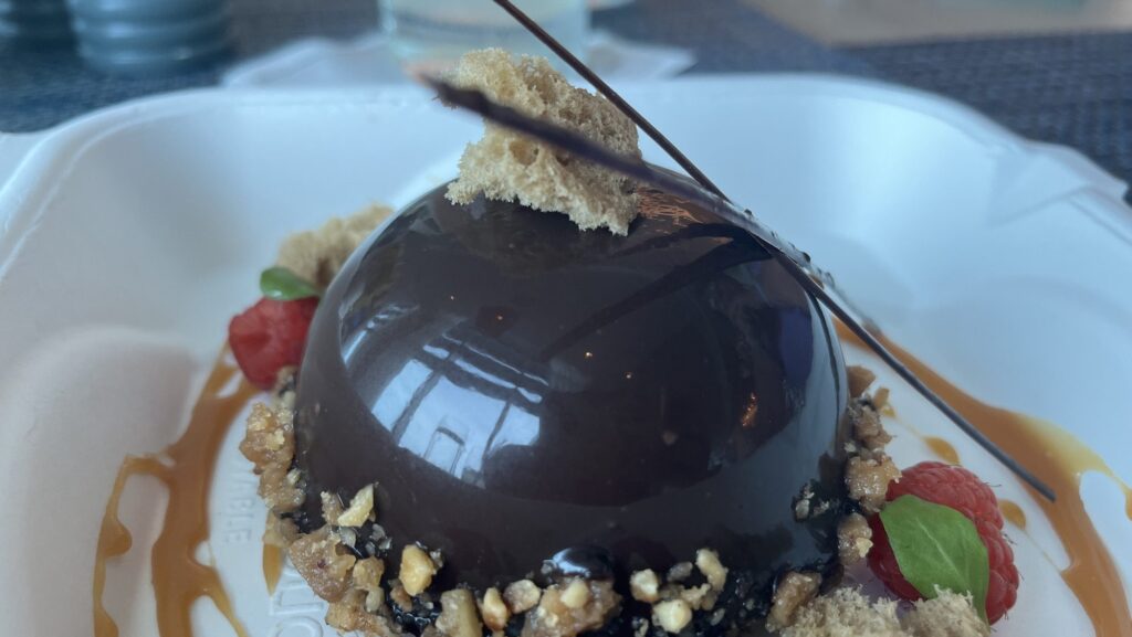 chocolate dessert at the Artisan Beach House at the Ritz-Carlton Bal Harbour