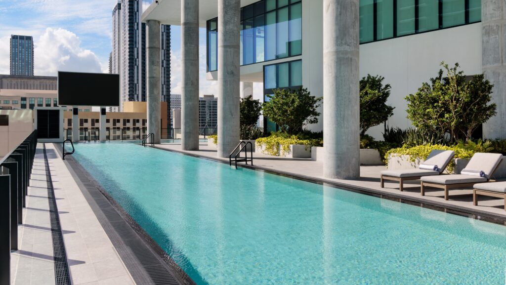 The pool at The Elser Hotel in Miami