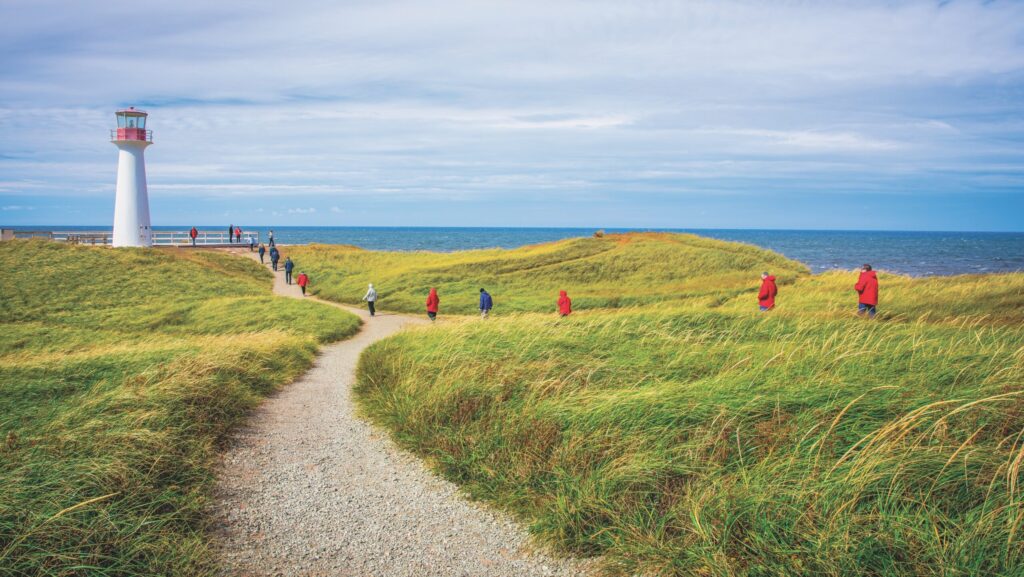 The lighthouse of Cap Hérissé in Iles-de-La-Madeleine, Quebec, Canada (Photo: Silversea)