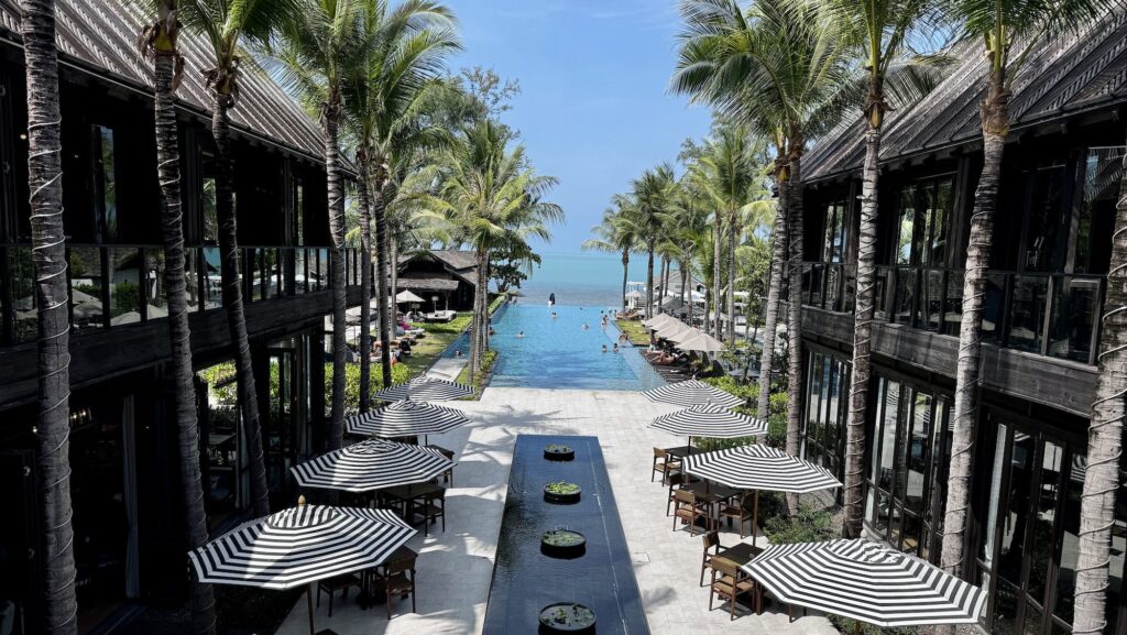 view out over the pool area at Kimpton Kitalay Samui