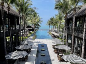 view out over the pool area at Kimpton Kitalay Samui