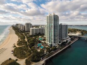 aerial view of Miami's Ritz-Carlton Bal Harbour resort