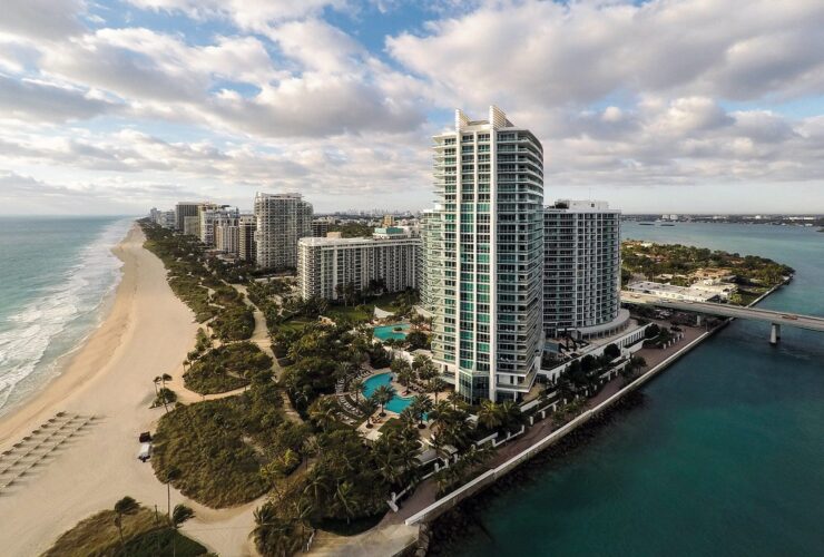 aerial view of Miami's Ritz-Carlton Bal Harbour resort