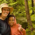 Sheeka Sanahori and son at Portland's Japanese Gardens