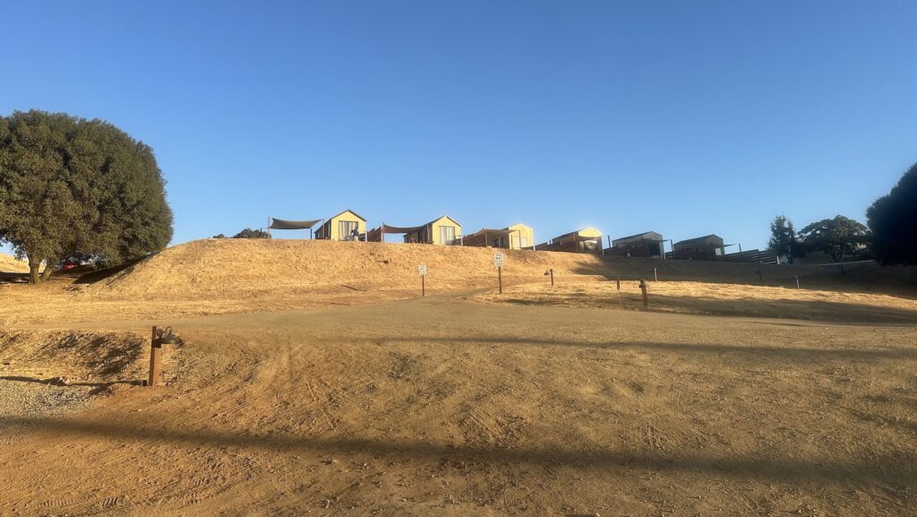 Cabins on a ridge at Wildhaven Yosemite