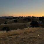 view of the sunset from Wildhaven Yosemite glamping resort