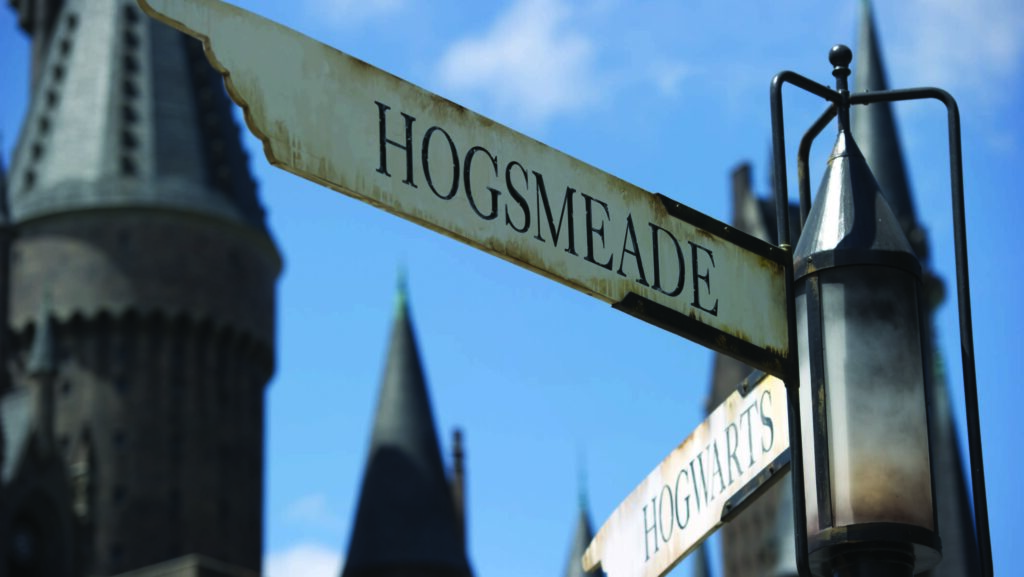 Sign for Hogsmeade Village at Islands of Adventure