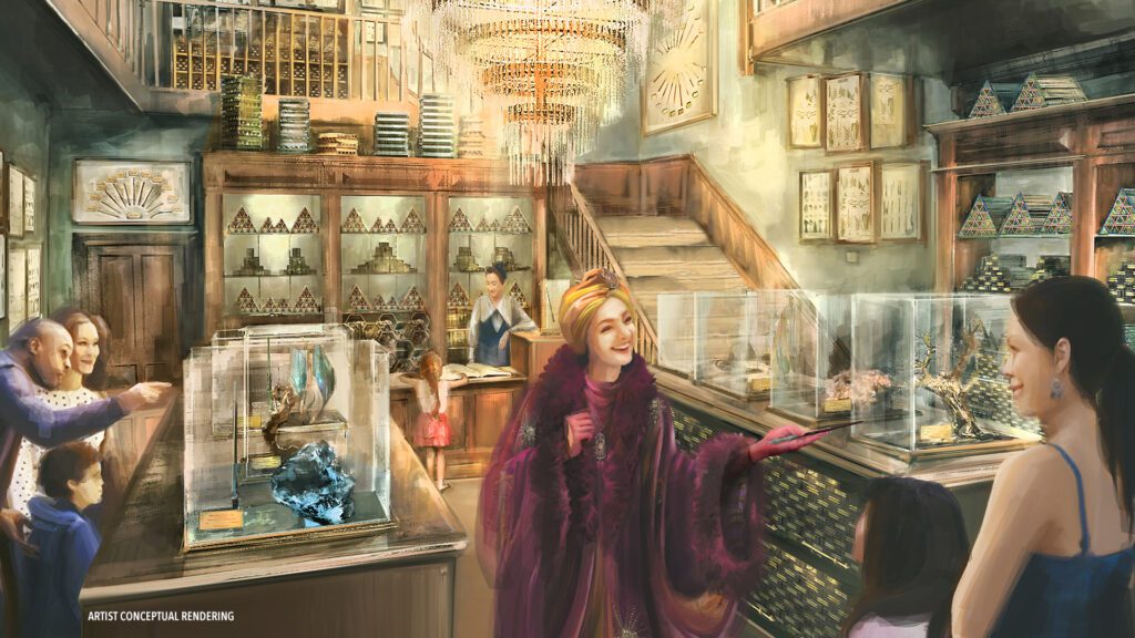 Artist Rendering of Cosme Acajor at The Wizarding World of Harry Potter - Ministry of Magic