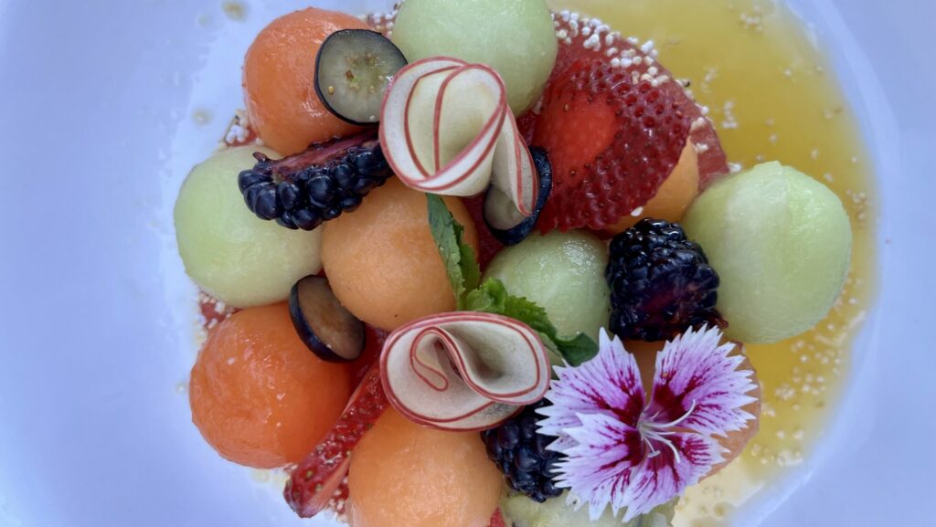 fruit salad at Hilton Vallarta Riviera All-Inclusive Resort in Puerto Vallarta