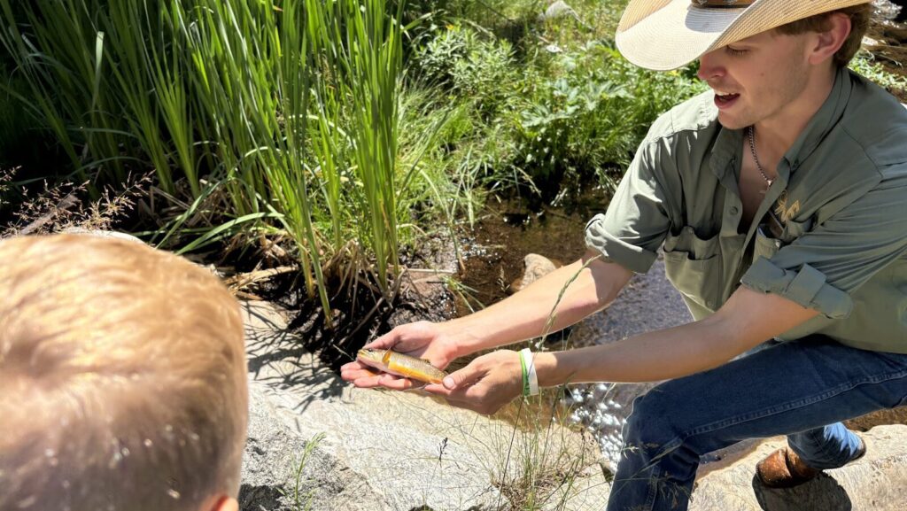 fishing with kids at the Ranch at Emerald Valley