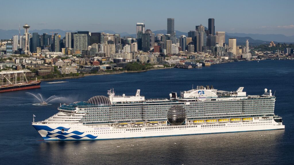 Cruise ship sailing from Seattle