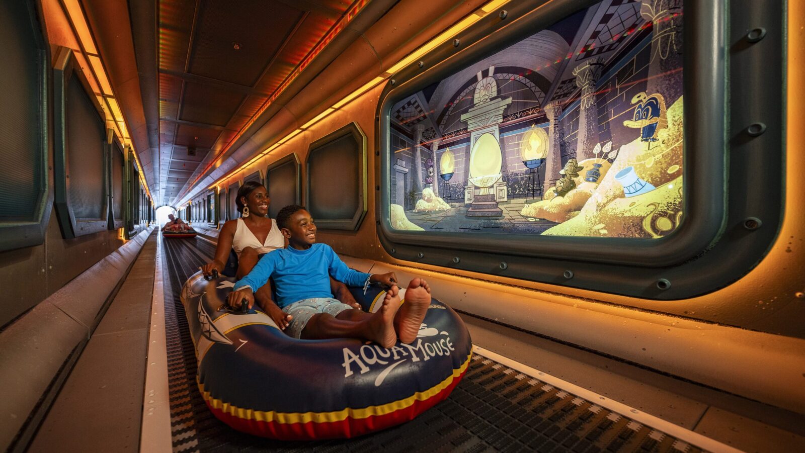 Disney Treasure's AquaMouse introduces an all-new storyline (Photo: Disney Cruise Line)