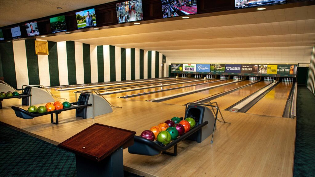 The bowling alley at The Greenbrier