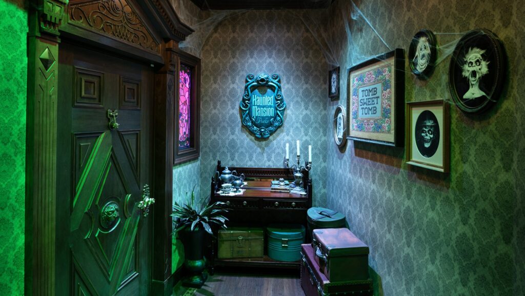 Entrance into Haunted Mansion Parlor