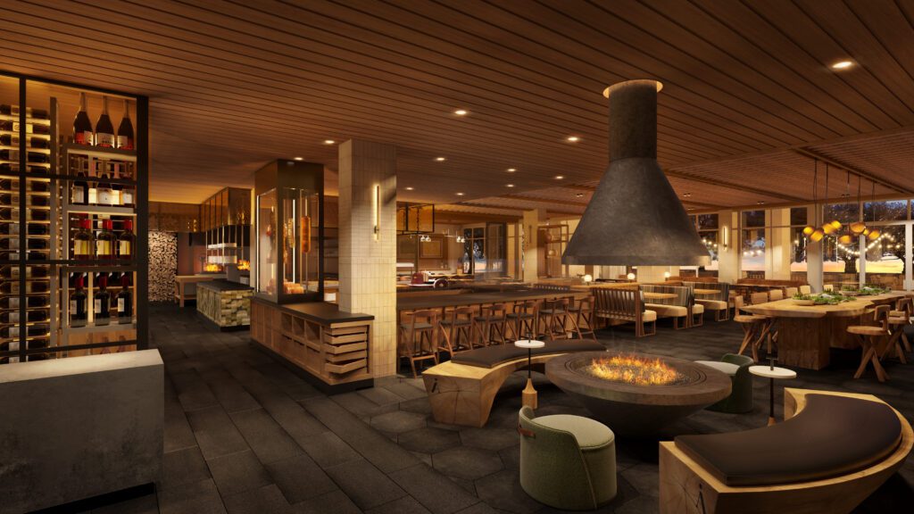 A rendering of the restaurant at Appellation Healdsburg