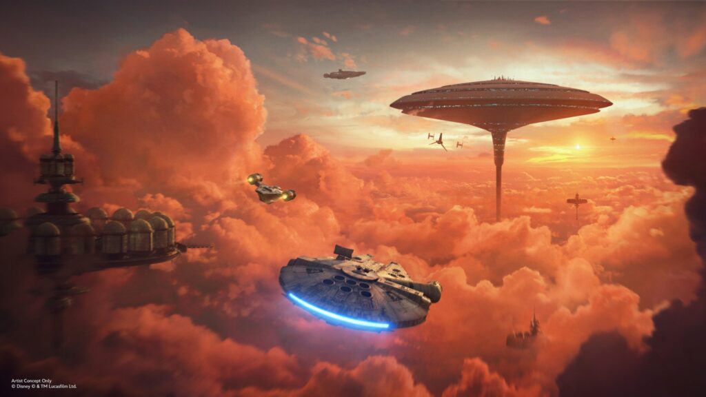 Artist rendering for new mission coming to Millennium Falcon: Smugglers Run