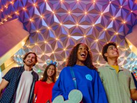 Family enjoying EPCOT at Walt Disney WOrld