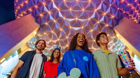 Family enjoying EPCOT at Walt Disney WOrld