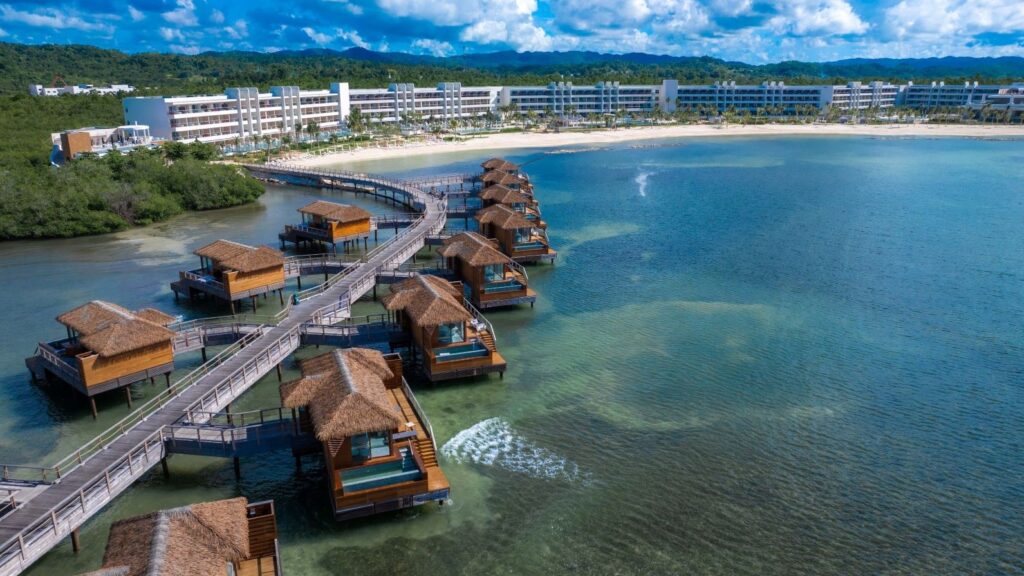 Overwater bungalows at Princess Senses The Mangrove in Jamaica