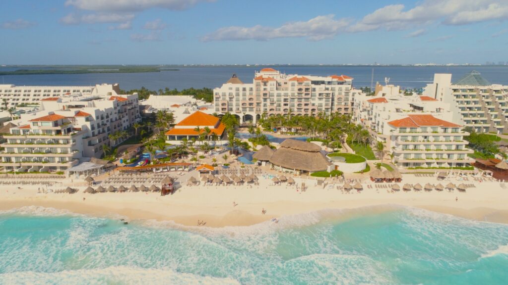 An aerial view of Fiesta Americana Condesa Cancun