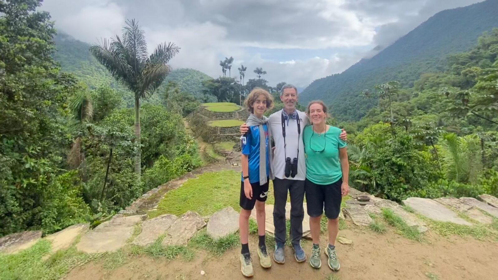 Ariel Frager and her family in Ciudad Perdida