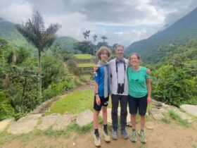 Ariel Frager and her family in Ciudad Perdida