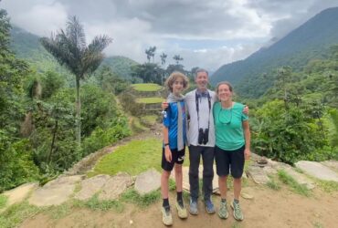 Ariel Frager and her family in Ciudad Perdida