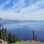 View of Crater Lake from Discovery Point Overlook at Crater Lake National Par