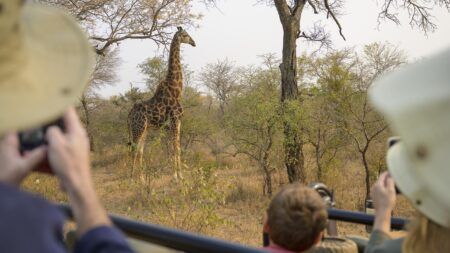 Family on a National Geographic Expedition safari group tour