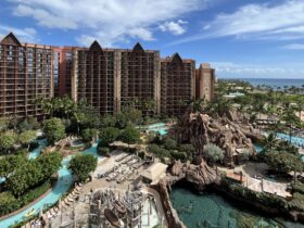 View of Aulani from the Eva tower