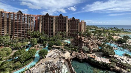 View of Aulani from the Eva tower