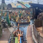 Guests riding Fyre Drill at Epic Universe