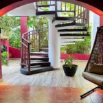 spiral staircase at the spa at Club Med Cancun