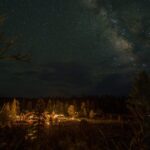 The Milky Way visible overhead at Under Canvas Bryce Canyon