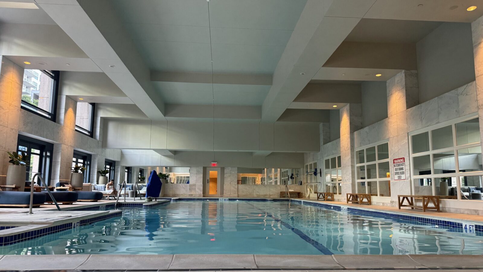 indoor pool at the Four Seasons Atlanta