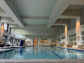 indoor pool at the Four Seasons Atlanta